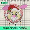 Disney Rabbit Christmas Ornament Embroidery Design, Winnie The Pooh Christmas Lights Machine Embroidery Designs