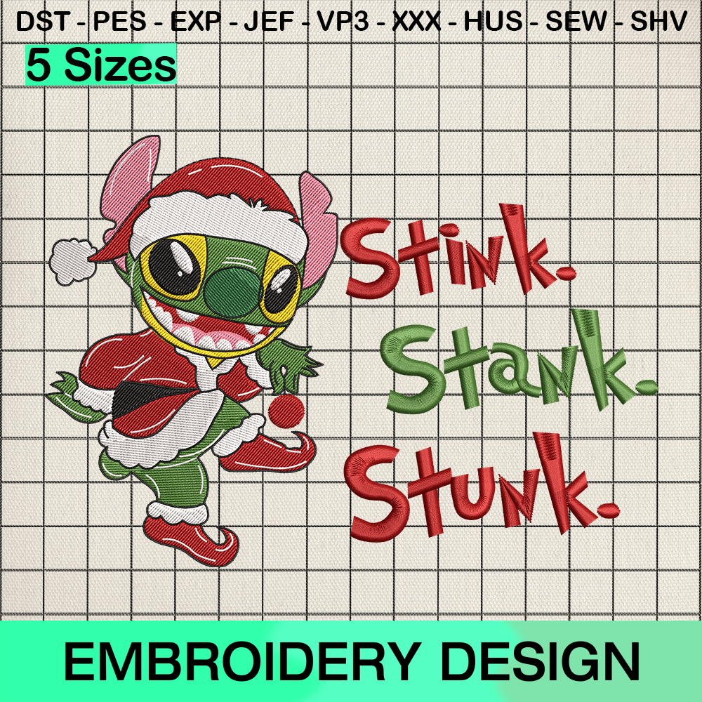 Cute Stitch Grinchy On The Inside SVG