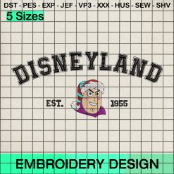 Disneyland Buzz Lightyear Embroidery Design, Toy Story Buzz Christmas Embroidery Designs