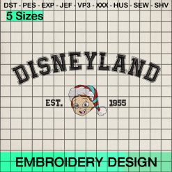Disneyland Jessie Embroidery Design, Toy Story Jessie Christmas Embroidery Designs