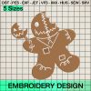 Gingerbread Horror Embroidery Design, Christmas Chibi Killers Embroidery Designs