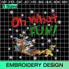 Oh What Fun Embroidery Design, Disney Friends Mickey Merry Christmas Machine Embroidery Designs