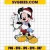 Christmas Mickey Mouse Svg