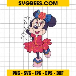 Dancing Disney Minnie SVG PNG, Minnie Mouse Cute SVG