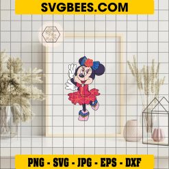 Dancing Disney Minnie SVG PNG, Minnie Mouse Cute SVG on Frame