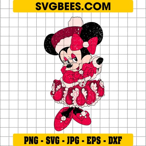 Disney Princess Minnie Mouse SVG PNG, Disney Minnie Lady SVG