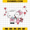 Love Hello Kitty Valentine Day SVG PNG, Hello Kitty Wedding SVG