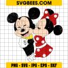 Minnie Mouse Kiss Mickey Mouse SVG PNG, Disney Mouse SVG