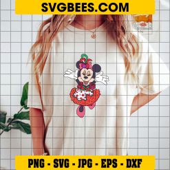 Minnie Mouse Party Outfit SVG PNG, Disney Minnie Mouse SVG on Shirt