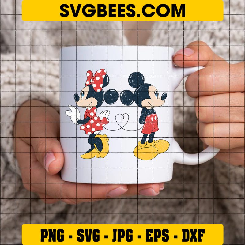 Valentine Mickey Minnie Mouse Svg Png Disney Valentine Day Svg Svgbees