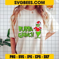 Bubba Grinch SVG PNG, Santa Claus Grinch Christmas SVG on Shirt