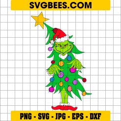 Grinch Christmas Tree SVG PNG, Christmas Tree SVG