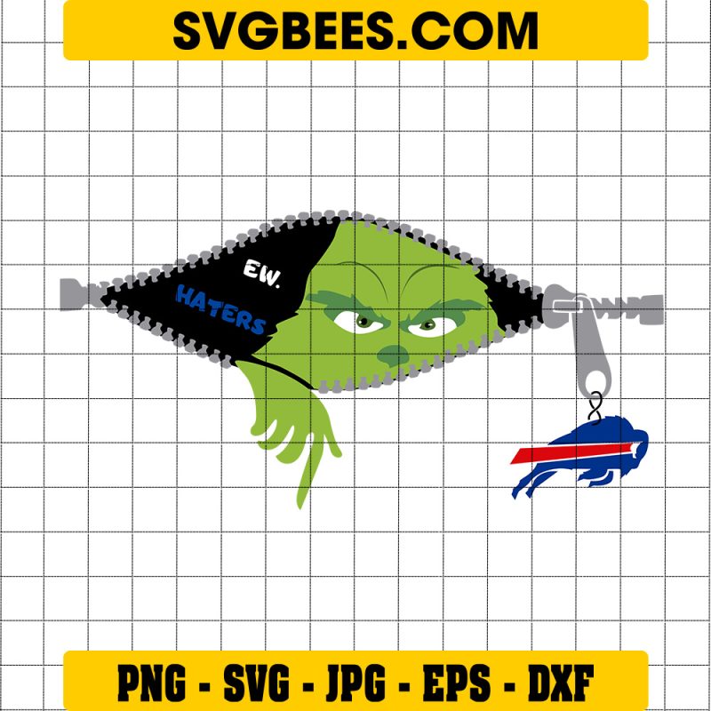 Grinch Ew Haters Buffalo Bills SVG PNG, Logo Buffalo Bills SVG