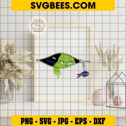 Grinch Ew Haters Buffalo Bills SVG PNG, Logo Buffalo Bills SVG on Frame