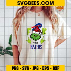 Grinch Fuck Them Haters SVG PNG, Christmas Grinch Buffalo Bills SVG on Shirt