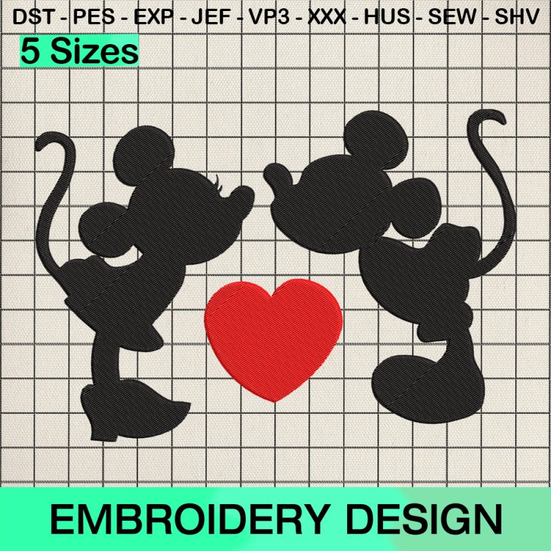 Daisy and Minnie - Machine Embroidery designs and SVG files