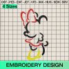 Minnie Mouse Embroidery Design, Valentine Minnie Machine Embroidery Designs
