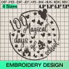 100 Magical Days of School Embroidery Design, 100 Days Of School Machine Embroidery Designs