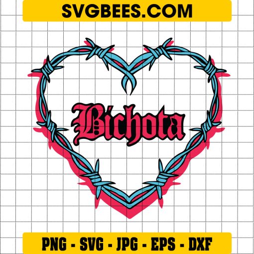 Bichota Karol G Heart Svg, Karol G Red Hair Svg, Bichota Svg, Png, Dxf, Eps Digital file