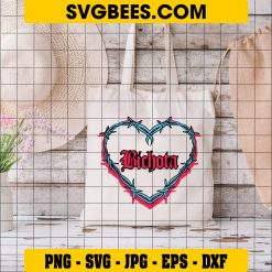 Bichota Karol G Heart Svg, Karol G Red Hair Svg, Bichota Svg, Png, Dxf, Eps Digital file on Bag