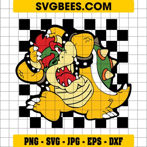 Bowser SVG – Super Mario King Koopa Turtle Layered SVG PNG Cricut, bowser svg, king koopa, koopa png, koopa turtle, king koopa png, mario browser from mario, browser mario png, super mario turtle png, mario turtle png, browser mario