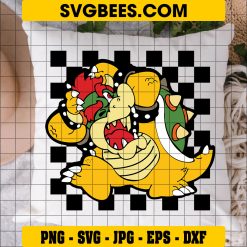 Bowser SVG – Super Mario King Koopa Turtle Layered SVG PNG Cricut, bowser svg, king koopa, koopa png, koopa turtle, king koopa png, mario browser from mario, browser mario png, super mario turtle png, mario turtle png, browser mario