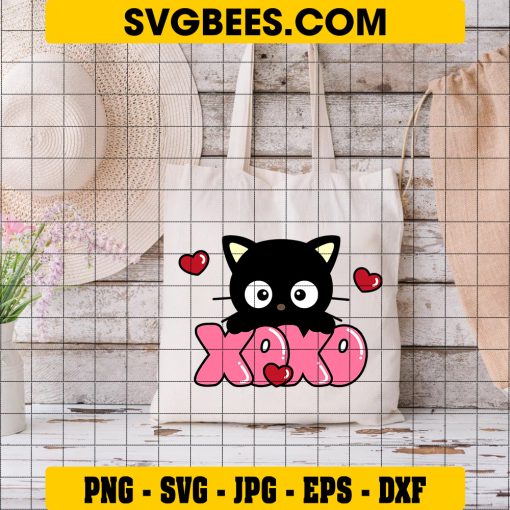 Chococat XOXO SVG Valentines Day SVG on Bag