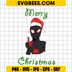 Christmas Miles Morales Svg, Miles Morales Svg, Spider-Man Svg