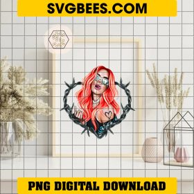 Karol G Red Hair Png, Bichota Karol G Png, Hand Drawn Karol G Png File ...