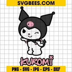 Kuromi Svg, Kuromi Png, Hello Kitty Svg, Sanrio Characters Svg, Cartoon Svg - Digital File