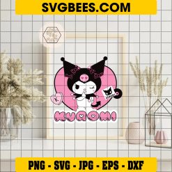 Kuromi Svg, Kuromi With Heart Svg, Hello Kitty Svg, Sanrio Characters Svg, Cartoon Svg - Digital File on Frame