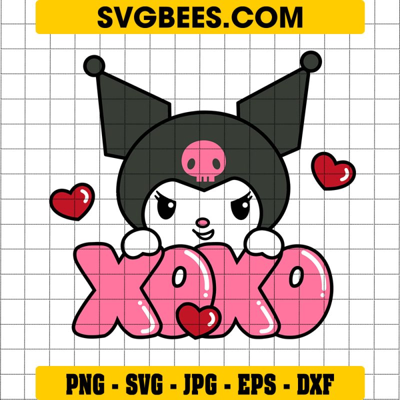Kuromi XOXO SVG Valentines Day SVG