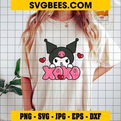 Kuromi XOXO SVG Valentines Day SVG on Shirt