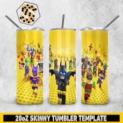 Lego Black Panther Movie PNG, Batman And Joker 20oz Skinny Tumbler Designs PNG, Sublimation Designs PNG