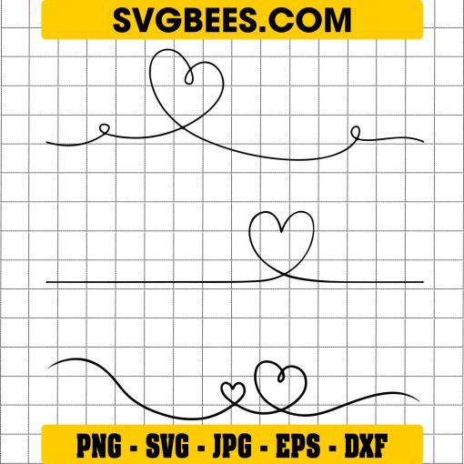 Line Heart SVG Valentines Day SVG