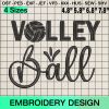 Machine Embroidery Designs - Volleyball