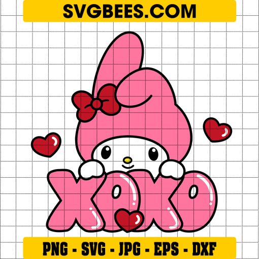 My Melody XOXO SVG Valentines Day SVG