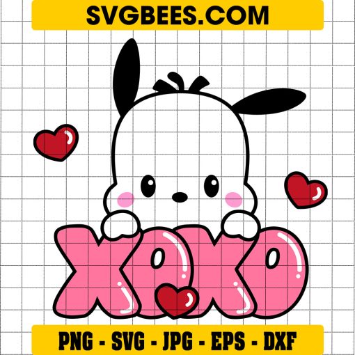 Pochacco XOXO SVG Valentines Day SVG