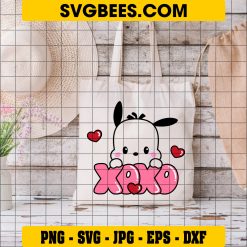 Pochacco XOXO SVG Valentines Day SVG on Bag
