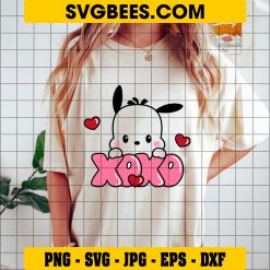Pochacco XOXO SVG Valentines Day SVG on Shirt