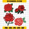 Rose Bundle SVG, Rose Clipart, Rose Vector