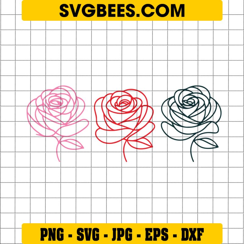 Rose Day Svg Bundle Rose Svg Cut Files For Cricut