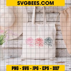 Rose Day Svg Bundle Rose Svg Cut Files For Cricut on Bag