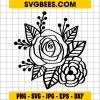 Rose Flower SVG Rose Cut File