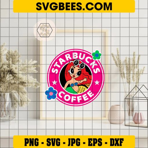 Starbucks Coffee Bichota Svg, Karol G Logo Svg, Mermaid Svg on Frame