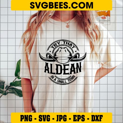 Try That In A Small Town Aldean Svg, Girl Country Svg, Music Svg on Shirt