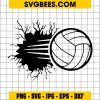 Volleyball Smashing Wall Svg, Volleyball Team Svg, Target Sport Svg