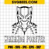 Wakanda Forever Svg, Black Panther Svg, Marvel Comics Svg