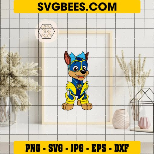 1000 Paw Patrol Svg, Chase Paw Patrol Svg, Paw Patrol Birthday Svg on Frame