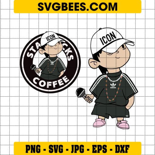 Baby Peso Pluma SVG, Starbucks Logo SVG, Music Regional Singer SVG PNG DXF EPS Cut Files